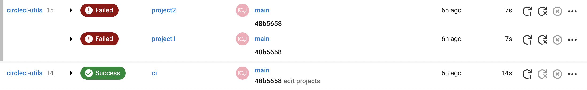 Build with fails