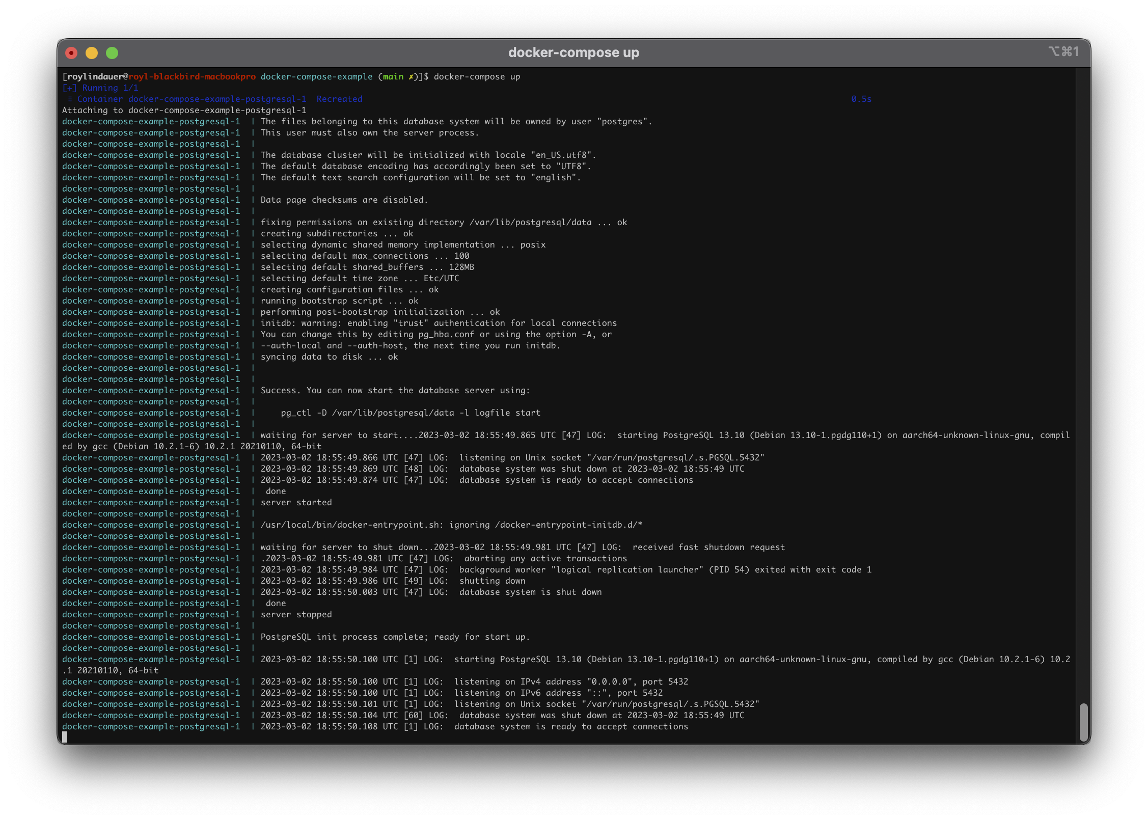Start Docker Compose fix env errors